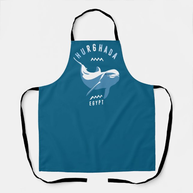 Schwimmen mit Delphinen Hurghada Ägypten T - Shirt Schürze (Vorderseite)