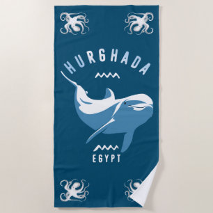 Schwimmen mit Delphinen Hurghada Ägypten T - Shirt Strandtuch