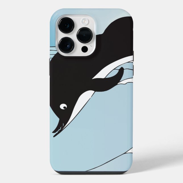 Schwimmen mit Delphinen iPhone 14 Pro Max Hülle (Rückseite)
