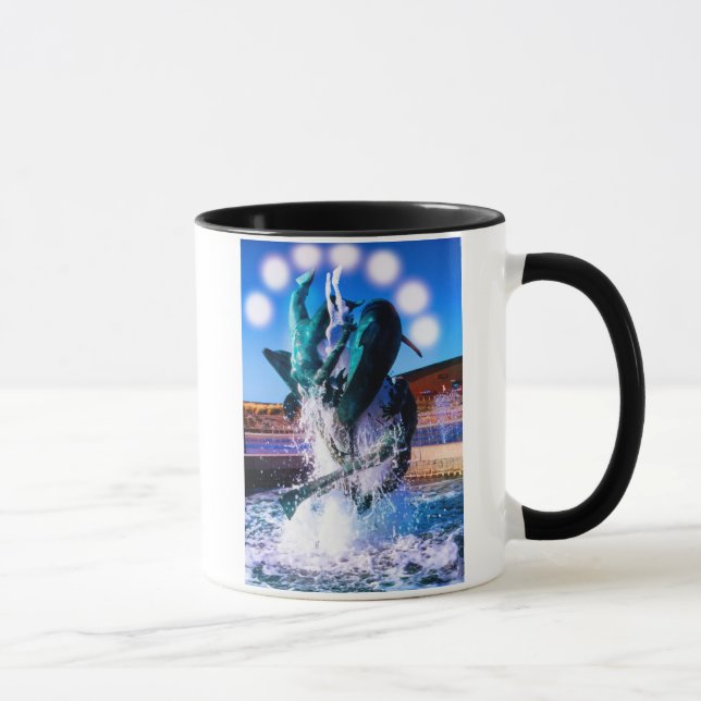 Schwimmen mit Delphinen Tasse (Rechts)
