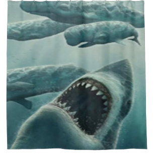 SCHWIMMEN MIT DEN SCHARKEN DUSCHVORHANG