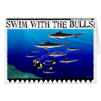 Schwimmen mit der Stier-Karte (freier Raum)