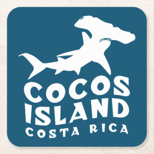 Schwimmen mit Haien in Cocos Island Costa Rica Rechteckiger Pappuntersetzer