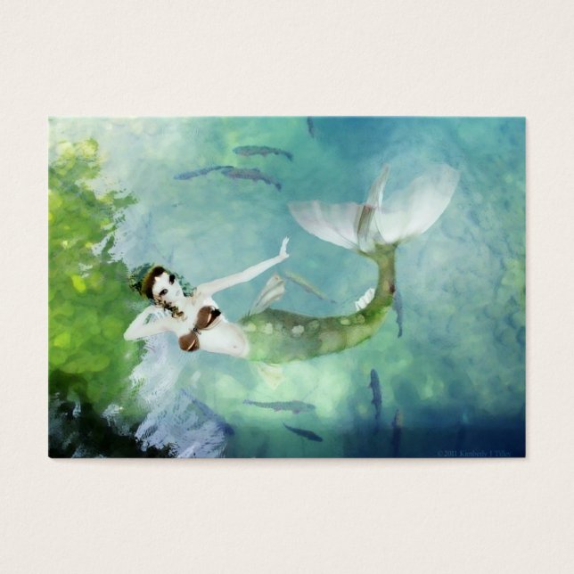 Schwimmen mit Lachs Mini Print (Vorderseite)