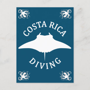 Schwimmen mit Manta Ray - Costa Rica Tauchen Postkarte
