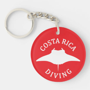 Schwimmen mit Manta Ray - Costa Rica Tauchen Schlüsselanhänger