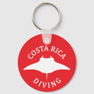 Schwimmen mit Manta Ray - Costa Rica Tauchen Schlüsselanhänger