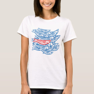 Schwimmen mit Sardinen T-Shirt