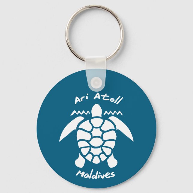 Schwimmen mit Schildkröten auf den Malediven auf d Schlüsselanhänger (Vorderseite)