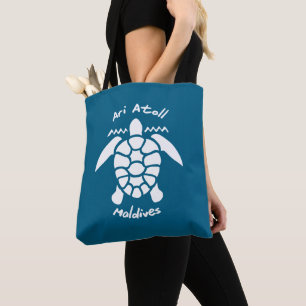 Schwimmen mit Schildkröten auf den Malediven auf d Tasche