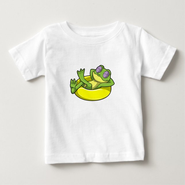 Schwimmen mit Schwimmen Baby T-shirt (Vorderseite)