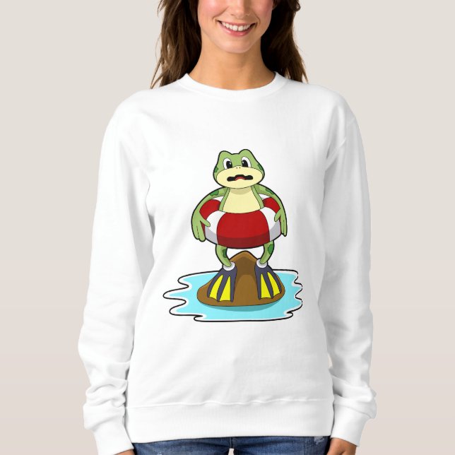 Schwimmen mit Schwimmen Sweatshirt (Vorderseite)