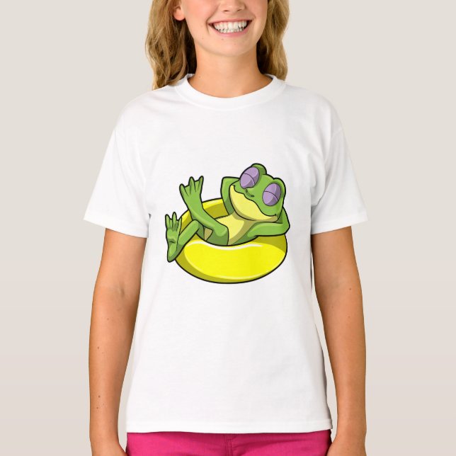 Schwimmen mit Schwimmen T-Shirt (Vorderseite)