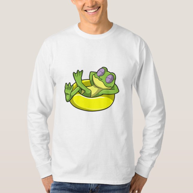 Schwimmen mit Schwimmen T-Shirt (Vorderseite)