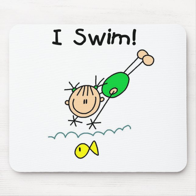 Schwimmen Mousepad des Mädchen-I (Vorne)