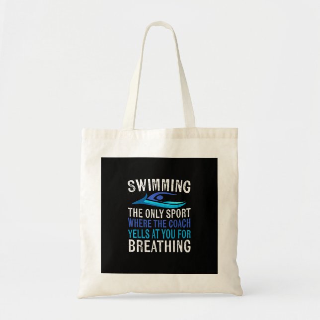 Schwimmen nur Sport, wo Coach Schwimmen Geschenke Tragetasche (Vorne)
