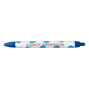 Schwimmen oder Tauchcoach Personalisierter Pen Rot Kugelschreiber