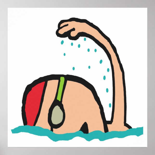 Schwimmen Poster (Vorne)