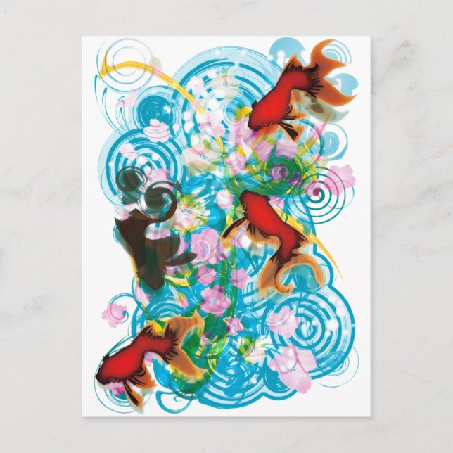 SCHWIMMEN POSTKARTE (Vorderseite)