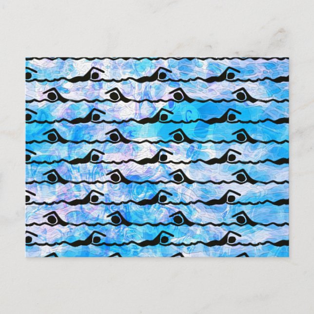 SCHWIMMEN POSTKARTE (Vorderseite)