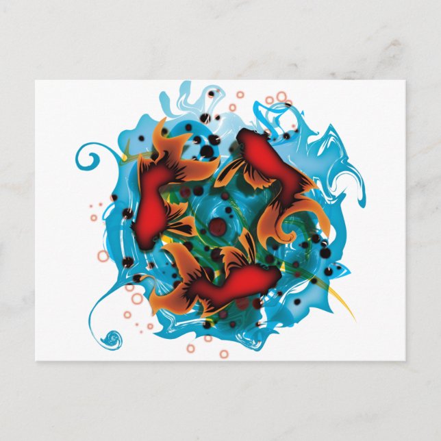 SCHWIMMEN POSTKARTE (Vorderseite)