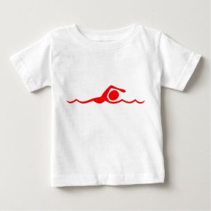 Schwimmen - Rot Baby T-shirt