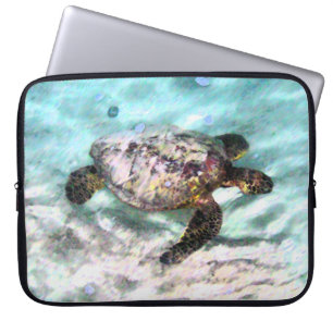 Schwimmen-Schildkröte-Laptop-Hülse Laptopschutzhülle