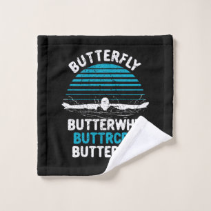 Schwimmen - Schmetterling Schmetterlingswieso Waschlappen