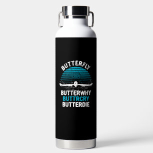 Schwimmen - Schmetterling Schmetterwas Trinkflasche