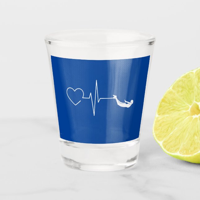 Schwimmen Schnapsglas (Vorderseite)