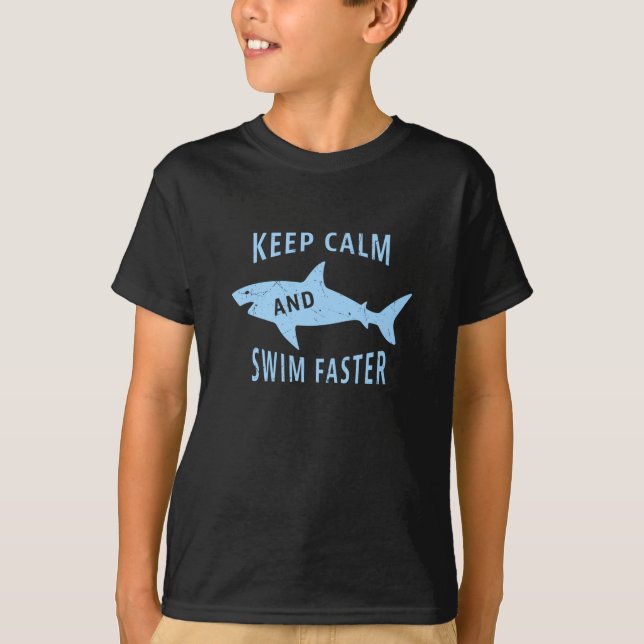 Schwimmen Schneller Sonnenhai Schwimmen Geschenk T-Shirt (Vorderseite)