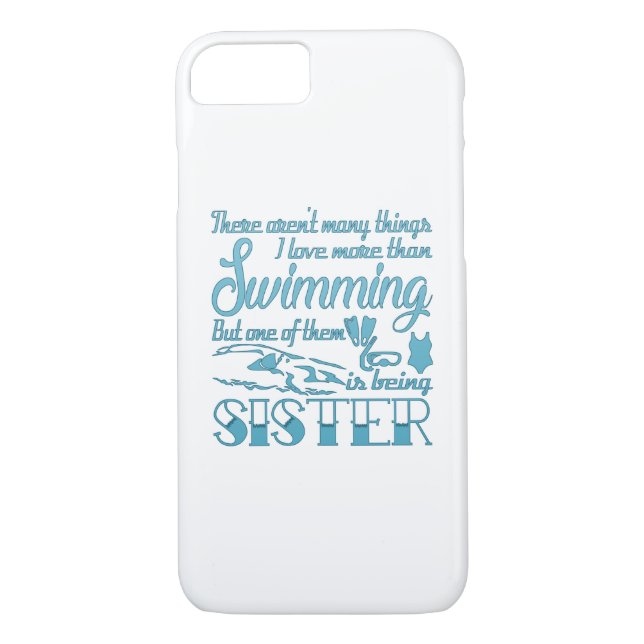 Schwimmen-Schwester Case-Mate iPhone Hülle (Rückseite)