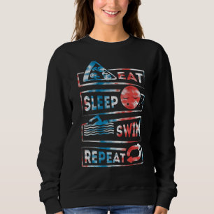 Schwimmen schwimmen schwimmen schwimmen schlafen s sweatshirt