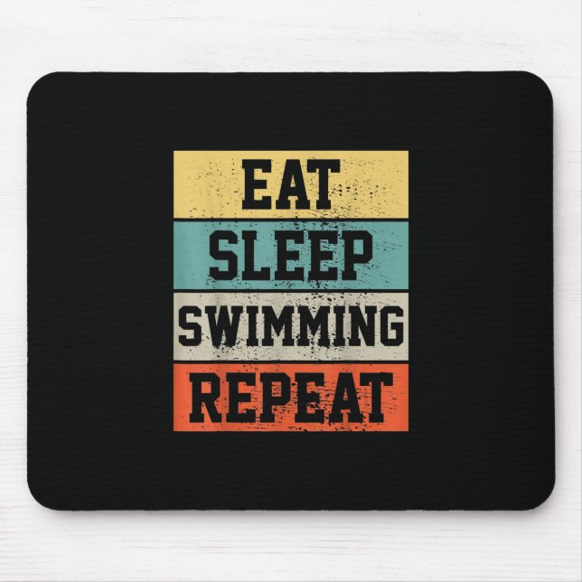 Schwimmen Schwimmer Geschenk Mousepad (Vorne)