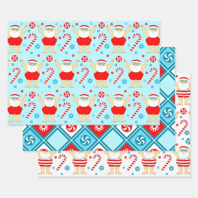 Schwimmen Schwimmer Urlaubsgeschenk Geschenkpapier Set (Set)