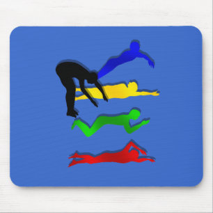 Schwimmen-Schwimmer-Wasser-Sport-Schwimmen Mousepad
