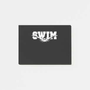 Schwimmen Schwimmer Wettbewerbsfähiges Schwimmen S Post-it Klebezettel