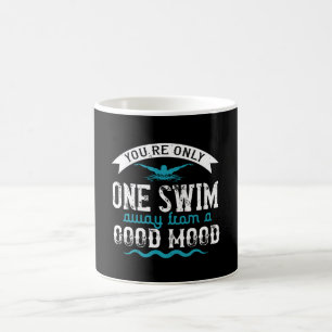Schwimmen - Sie sind nur ein Baden entfernt Kaffeetasse