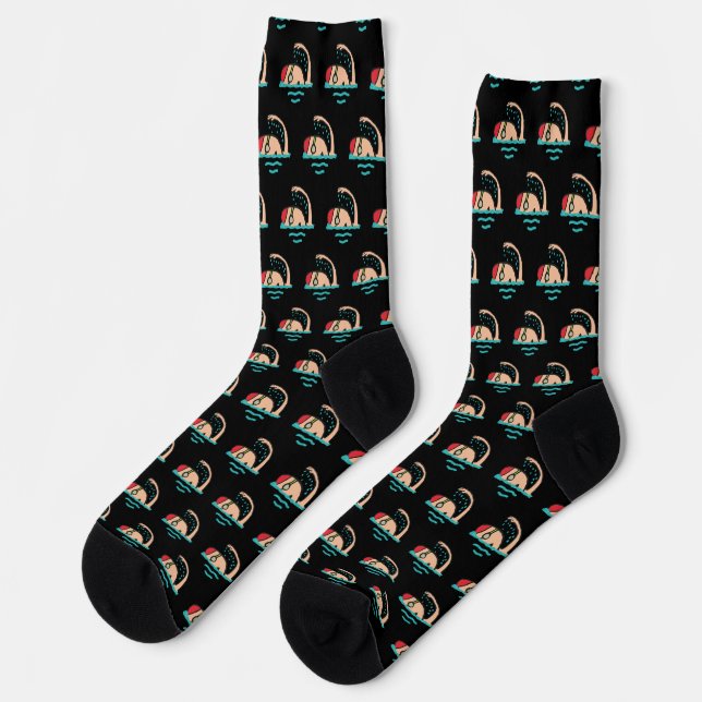 Schwimmen Socken (Linkes Detail)
