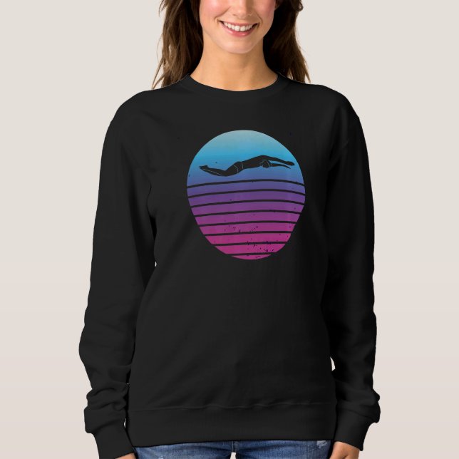 Schwimmen Sweatshirt (Vorderseite)