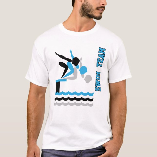 Schwimmen / Tauchen 🏊 ♀️ Team - Blau T-Shirt (Vorderseite)