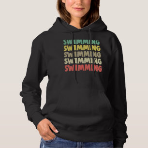 Schwimmen Team wettbewerbsfähige schwimmen Schwimm Hoodie