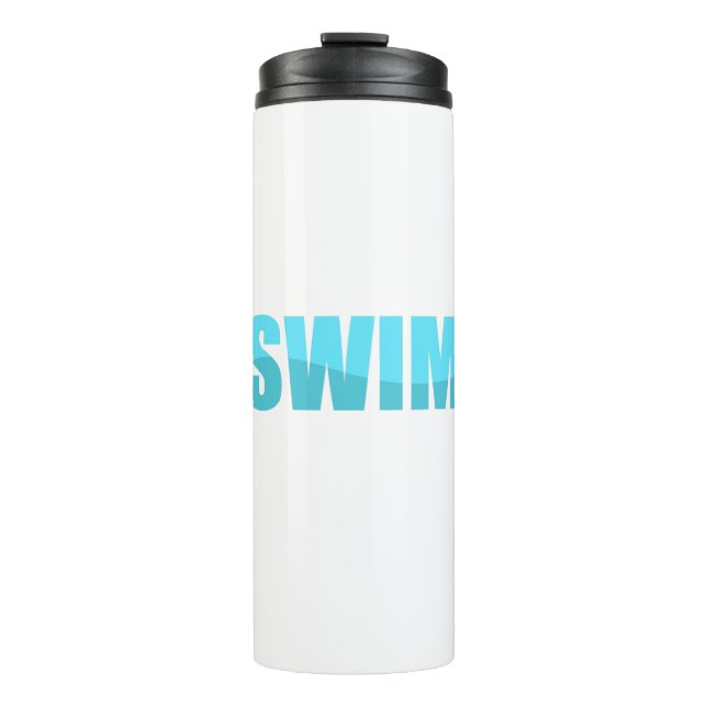 schwimmen thermosbecher (Vorderseite)