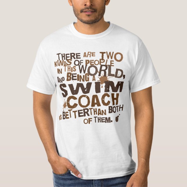 Schwimmen-Trainer-Geschenk T-Shirt (Vorderseite)