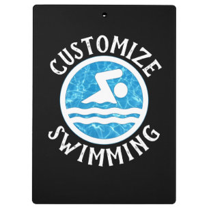 Schwimmen-Trainer-kundenspezifischer Klemmbrett