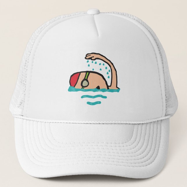Schwimmen Truckerkappe (Vorderseite)