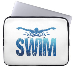 Schwimmen - Vintages Baden Laptopschutzhülle