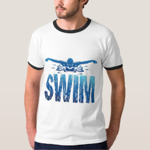 Schwimmen - Vintages Baden T-Shirt