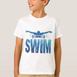 Schwimmen - Vintages Baden T-Shirt