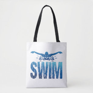 Schwimmen - Vintages Baden Tasche